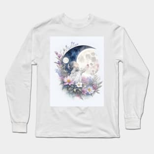 Moon poster art design Long Sleeve T-Shirt